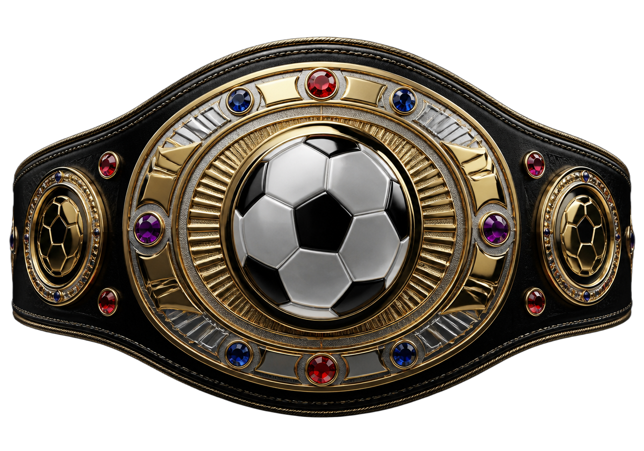 The First Responder Soccer Academy championship belt